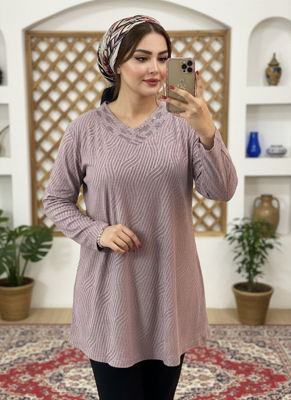 تونیک نگین دار مدل تانیا عیدانه سایز ۴۰ تا ۵۲