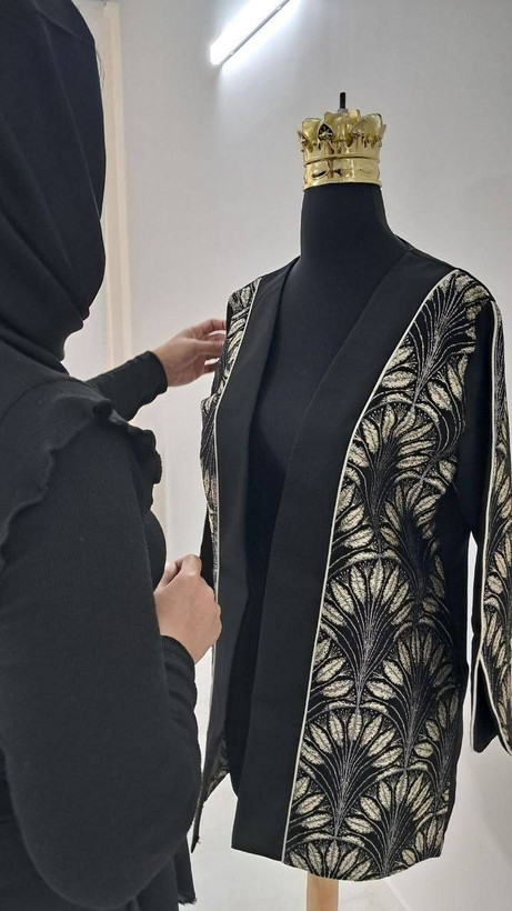 کت مزونی طرح برگ عیدانه سایز ۴۲ تا ۴۸