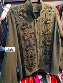 شومیز گل برجسته سایز 40 تا 52