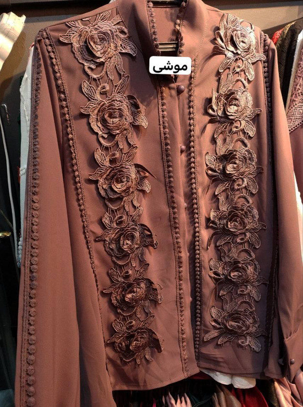 شومیز گل برجسته سایز 40 تا 52
