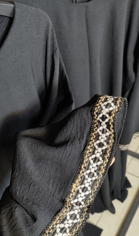 کفتان ابایی آستین کلوش مدل آیماه سایز ۴۰ تا ۴۶