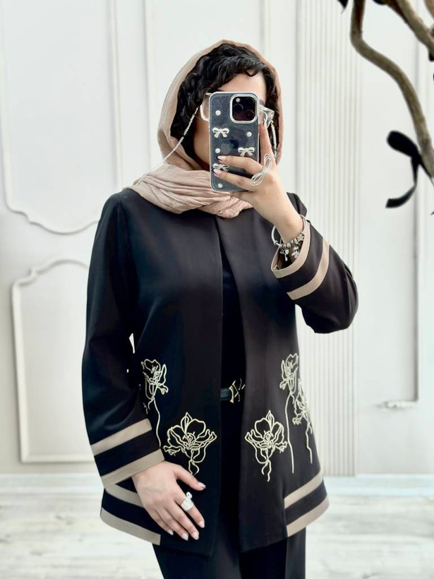 کت شلوار گلدوزی رویا سایز ۳۸ تا ۵۰ طبق توضیحات