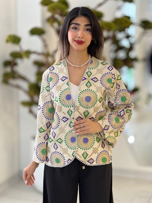 کت هندی سنگدوزی سایز ۳۶ تا ۴۶