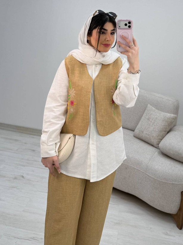 جلیقه شلوار صوفیا شمیم سایز ۳۸ تا ۴۶
