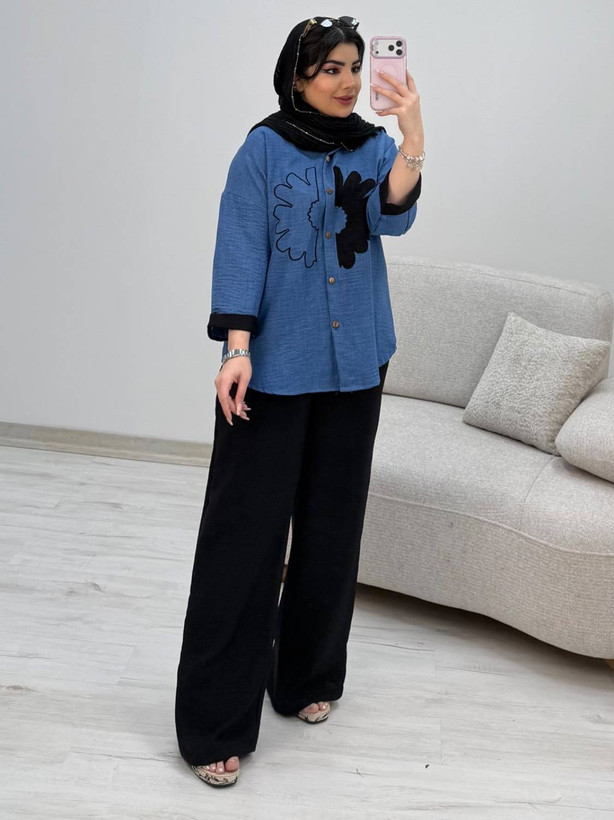شومیز شلوار آفتاب شانتون سایز ۳۸ تا ۴۸