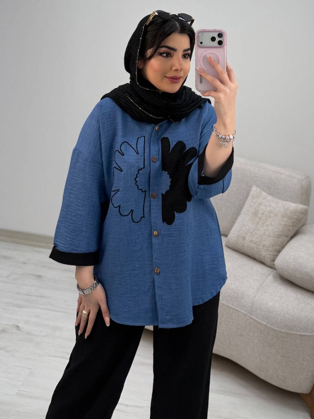 شومیز شلوار آفتاب شانتون سایز ۳۸ تا ۴۸