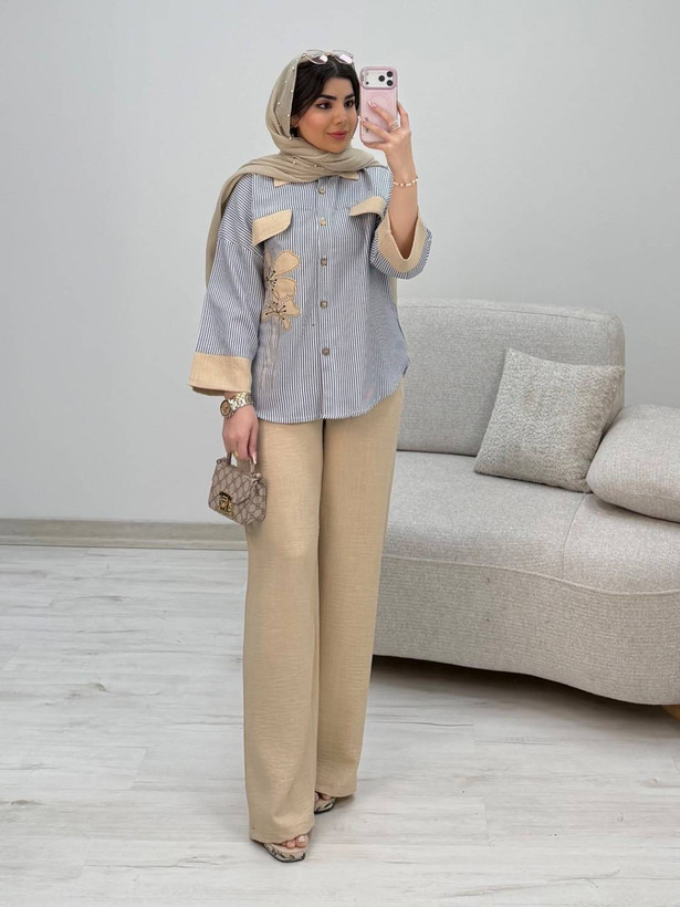 شومیز شلوار شاپرک سایز ۳۸ تا ۴۶