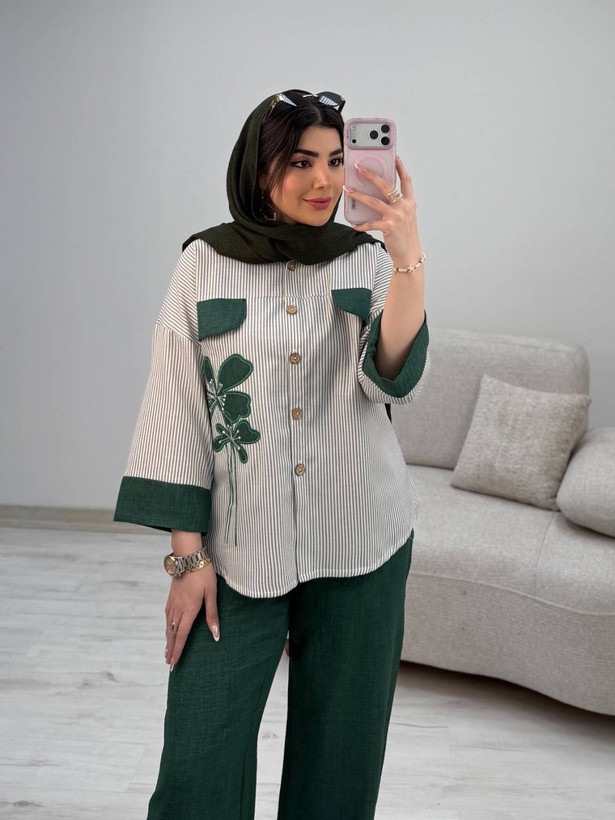 شومیز شلوار شاپرک سایز ۳۸ تا ۴۶