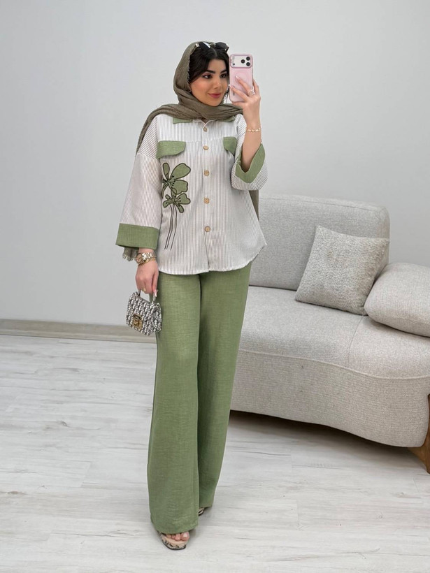شومیز شلوار شاپرک سایز ۳۸ تا ۴۶