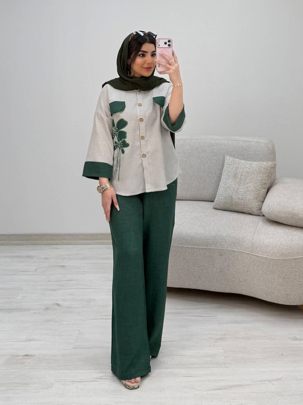 شومیز شلوار شاپرک سایز ۳۸ تا ۴۶