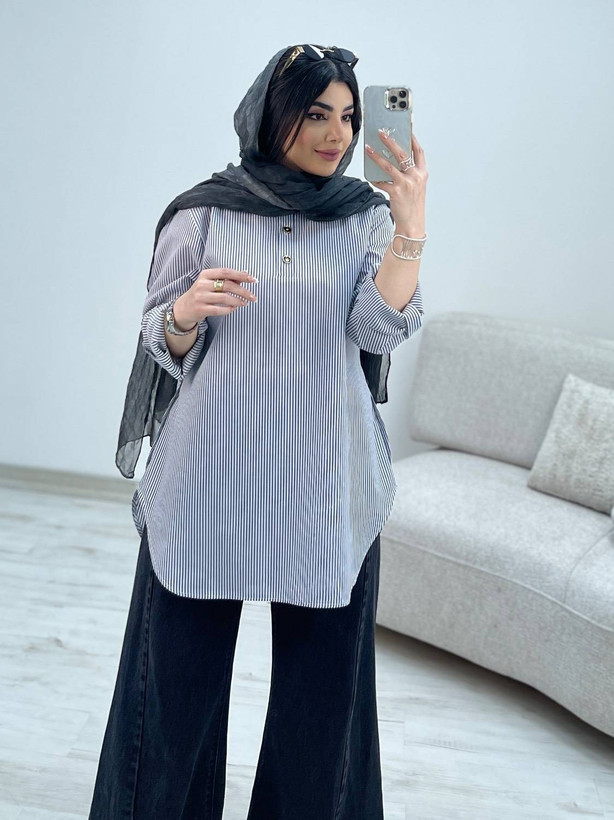 شومیز مانتویی مینا سایز ۳۸ تا ۵۲