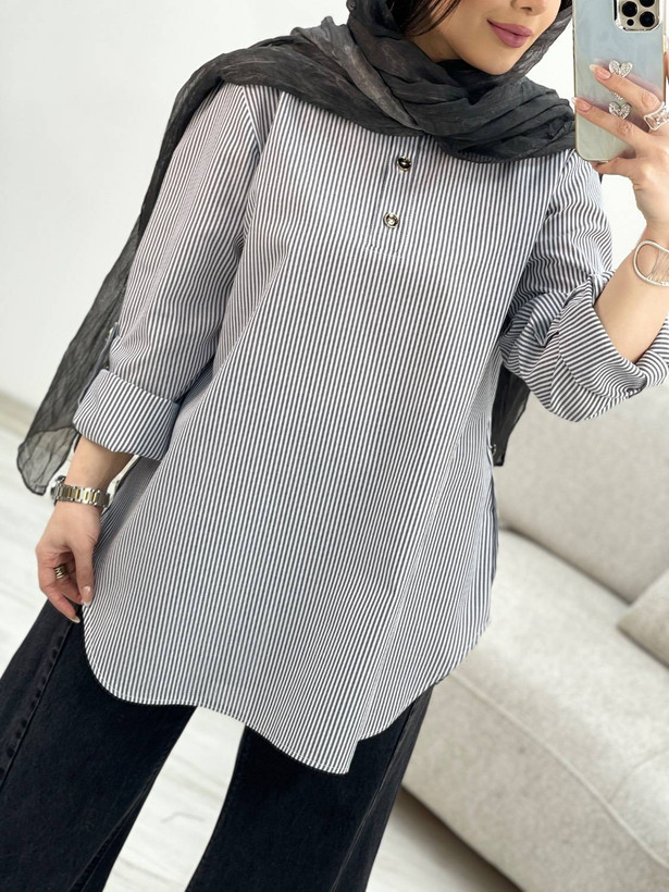 شومیز مانتویی مینا سایز ۳۸ تا ۵۲