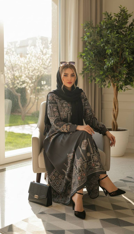 پیراهن سنتی یقه چین دار سایز ۳۸ تا ۴۸