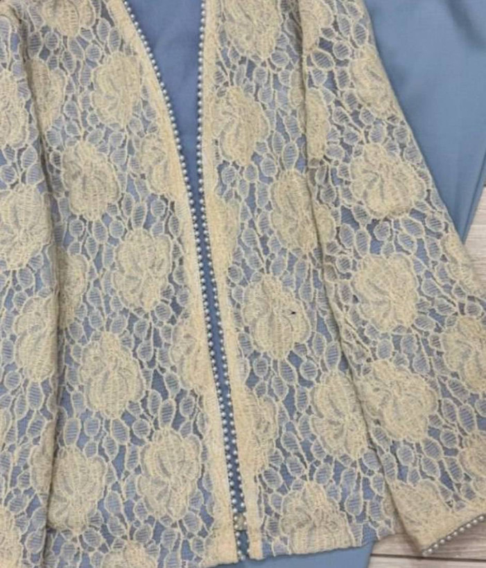 کت وشلوار مجلسی گندم سایز 36تا48 طرح دانتل کت رندوم ارساله