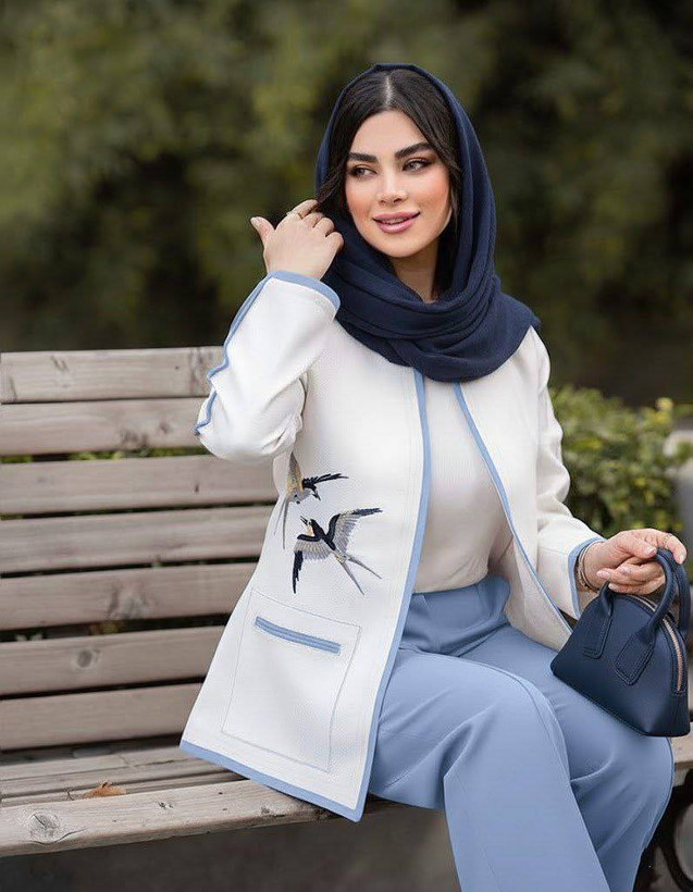 کت وشلوار گلدوزی پرستو سایز 38تا48