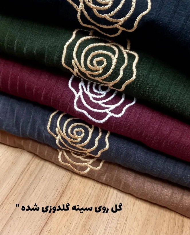 ست گیپور گلدوزی رز سایز ۳۸ تا ۴۸ طبق توضیحات
