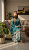 پیراهن ماکسی پلنگی مجلسی سایز ۳۸ تا ۴۸