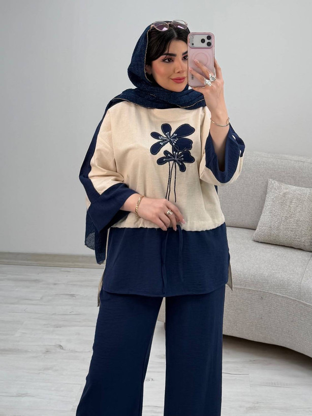 شومیز شلوار هایدی سایز ۳۸ تا ۴۶ طبق توضیحات