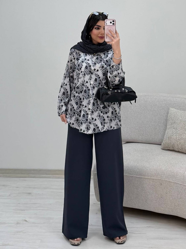 شومیز شلوار بته جقه سایز ۴۰ تا ۴۸
