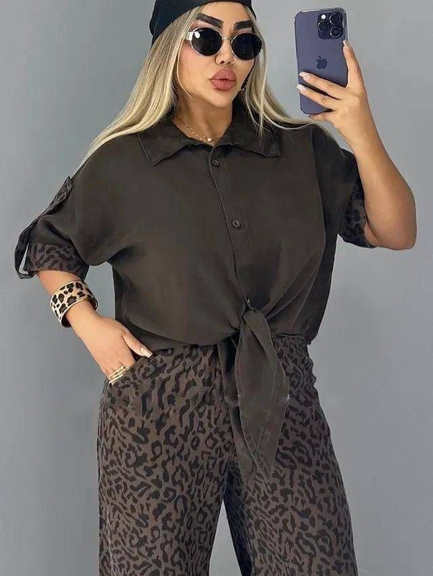 ست شومیز شلوار ملورین سایز ۴۰ تا ۴۸ طبق توضیحات