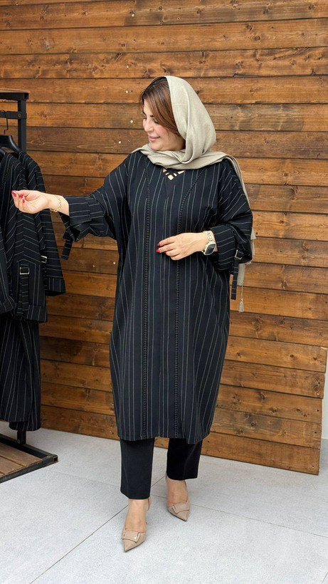 مانتو تندیس کرپ دیپلمات سایز۴۸ تا ۵۸ طبق توضیحات دورسینه