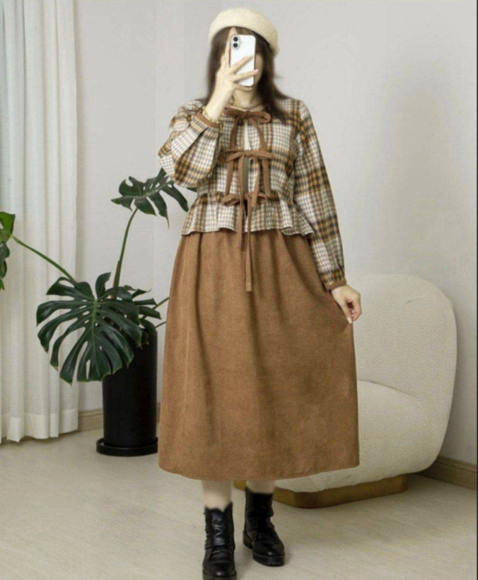 کت ودامن ثنا پاییزی مناسب تا دورسینه ۱۰۸