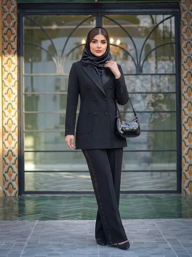 کت وشلوار ساتن مدل سایدا سایز۳۸ تا ۵۰ طبق توضیحات