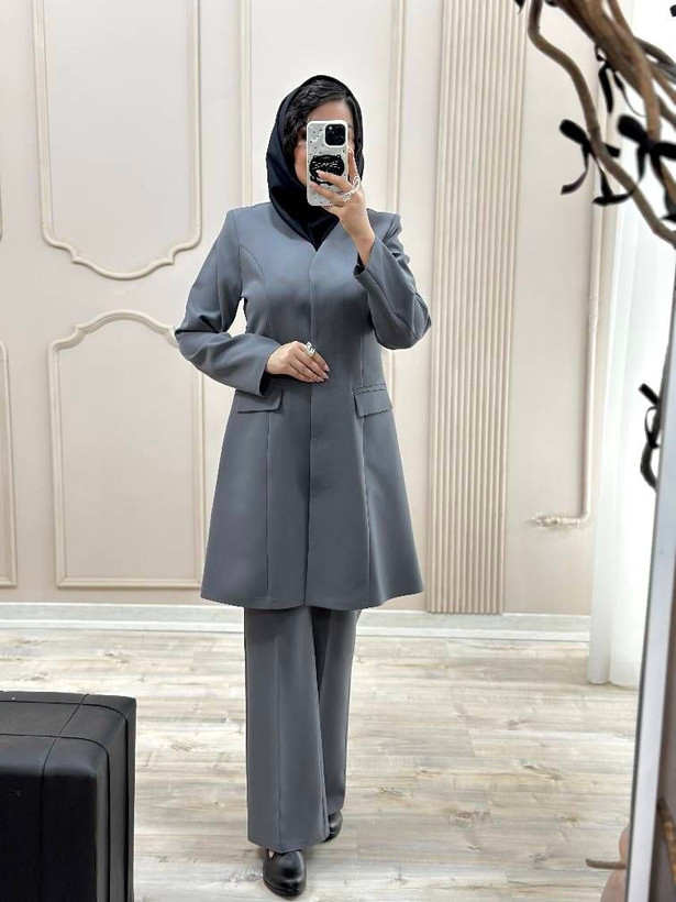 مانتو وشلوار اداری مرجان سایز ۳۸ تا ۴۸