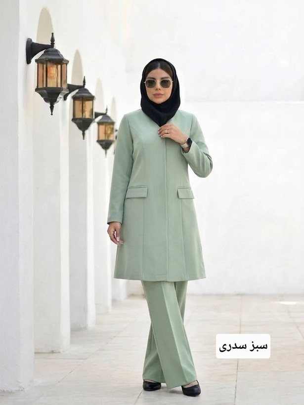 مانتو وشلوار اداری مرجان سایز ۳۸ تا ۴۸