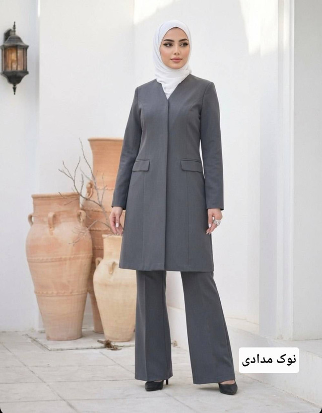 مانتو وشلوار اداری مرجان سایز ۳۸ تا ۴۸