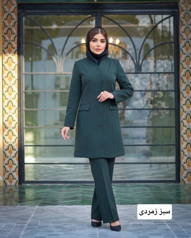 مانتو وشلوار اداری مرجان سایز ۳۸ تا ۴۸