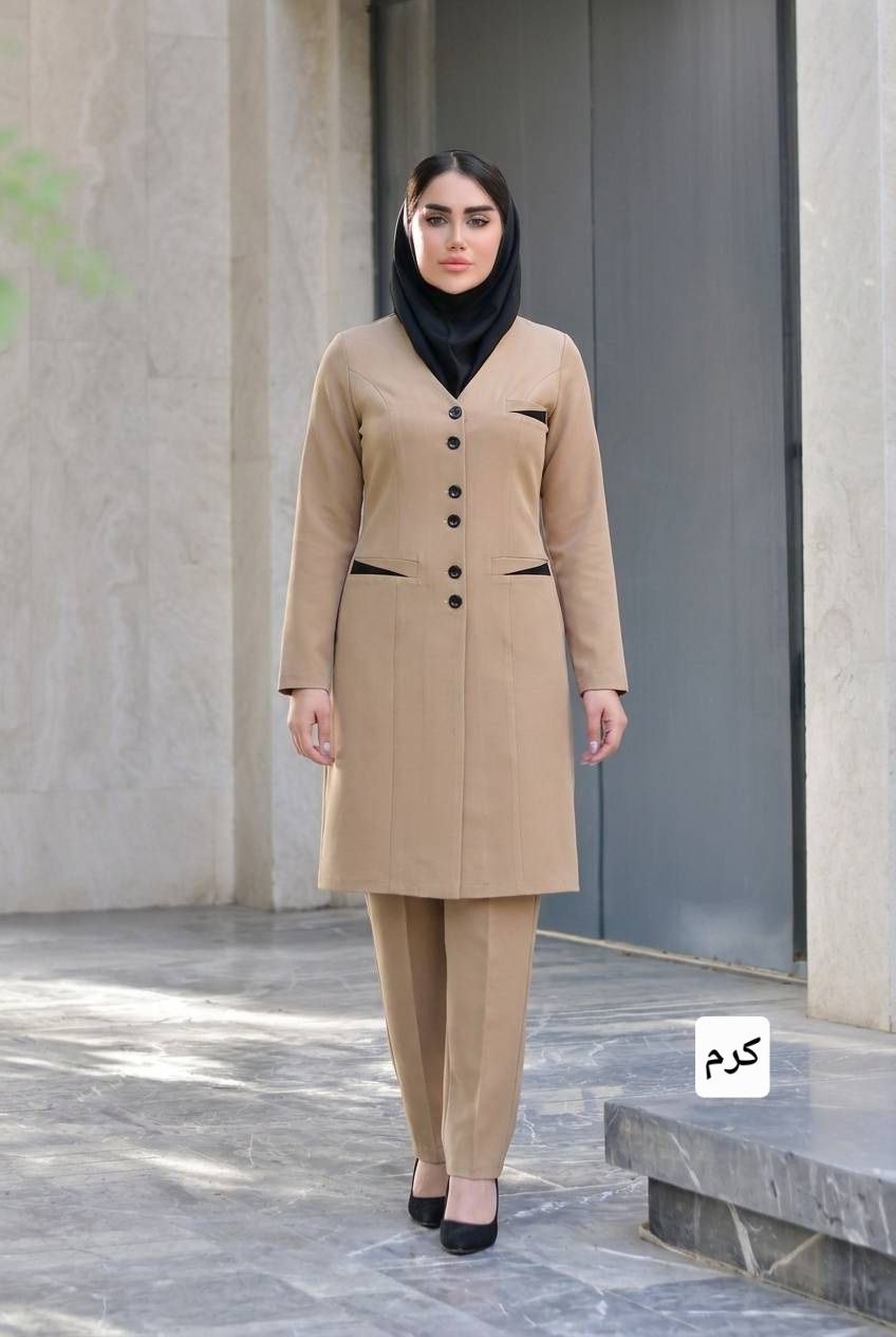 مانتو و شلوار اداری تینا سایز ۳۸ تا ۵۲