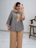 شومیزشلوار الیکا سایز ۳۸ تا ۴۶ طبق توضیحات سایز
