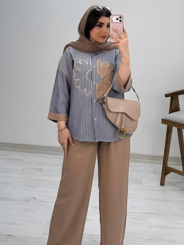 شومیزشلوار الیکا سایز ۳۸ تا ۴۶ طبق توضیحات سایز