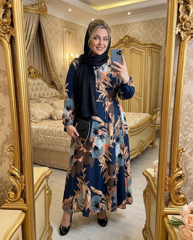 پیراهن قواره بزرگ خاتون سایز ۴۸ تا ۵۲و ۵۴ طبق دورسینه تا ۱۳۰