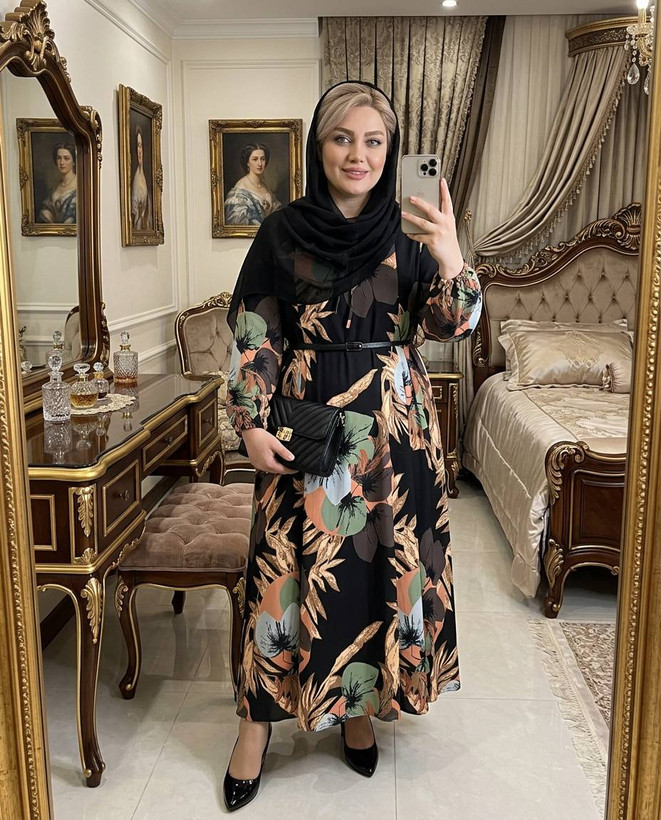 پیراهن قواره بزرگ خاتون سایز ۴۸ تا ۵۲و ۵۴ طبق دورسینه تا ۱۳۰
