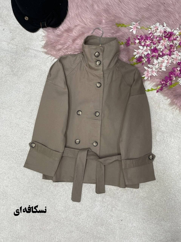 ترنچ کت کتان زارا سایز ۳۸ تا ۴۶
