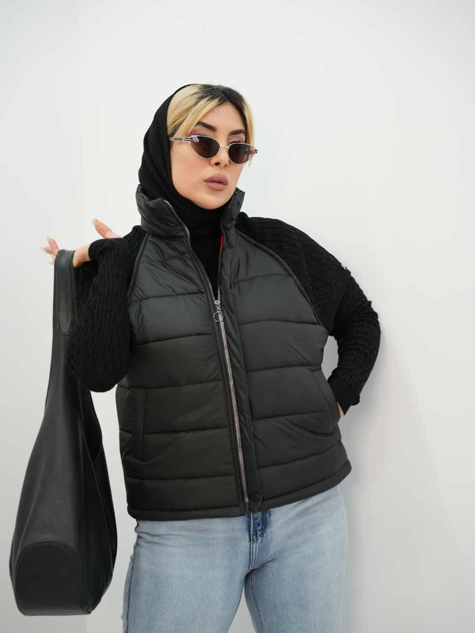 پافر سرشانه بافت سایز ۳۸ تا ۴۶