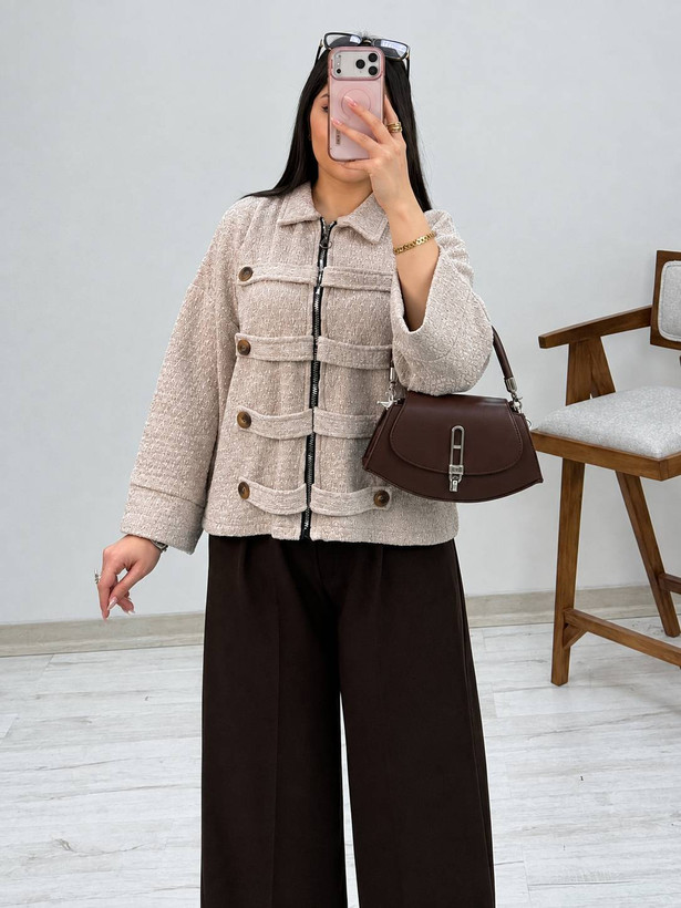 جکت مخمل الگانت مخمل لمزور پاییزه سایز ۳۸ تا ۴۸