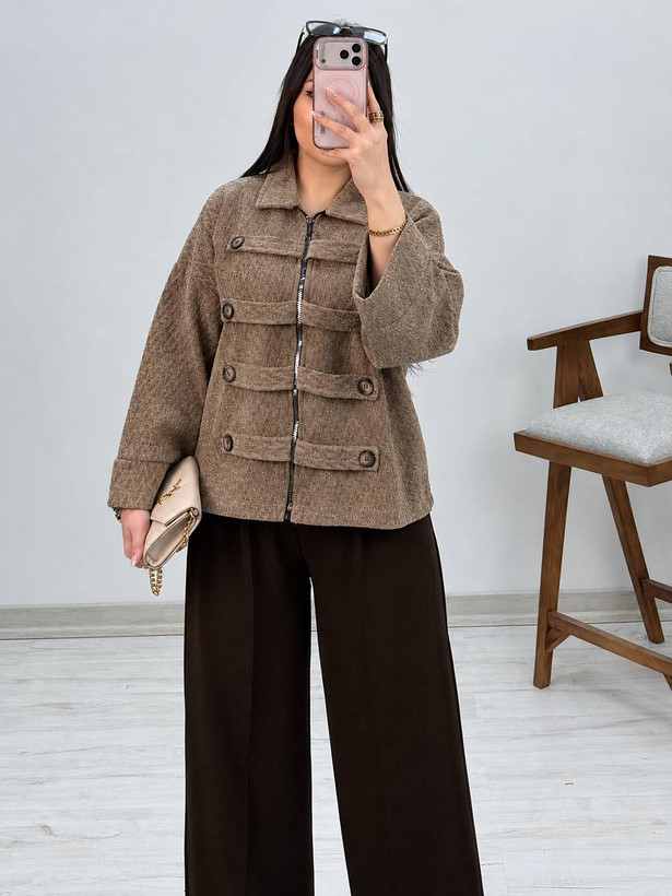 جکت مخمل الگانت مخمل لمزور پاییزه سایز ۳۸ تا ۴۸
